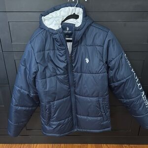 U.S. Polo Assn. Navy Puffer Jacket